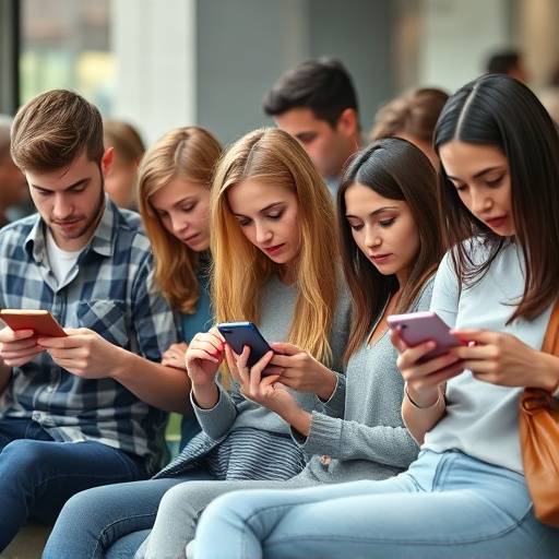 Personen die content bekijken op hun smartphones en tablets